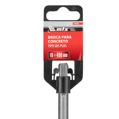 Broca Para Concreto 18 X 400mm SDS Plus Durável Liga Carboneto Tungstênio