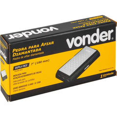 Pedra para afiar diamantada base de 7" dupla face G600/1200 Vonder