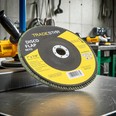 Disco Flap 180 mm G120 Fibra Reto Aço Tradestar
