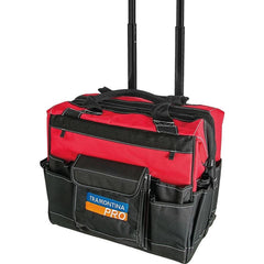 Bolsa para Ferramentas 18 Bolsos Tramontina PRO Rodas Emborrachadas e Cabo Telescópico