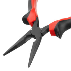 Alicate Bico Meia Cana Reto Black Nickel Niquelado 6'' 160mm Cabo Dupla Injeção MTX 171589