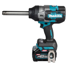Chave de Impacto Pesada Makita 3/4 Pol a Bateria 40V TW011GM201 XGT 2 Baterias Carregador e Mak-pac