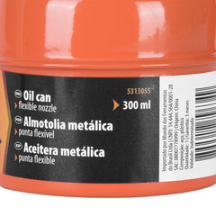 Almotolia Metálica 300ml Ponta Flexível Galvanizada Sparta 5313055 Lubrificador Preciso