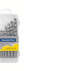 Jogo De Brocas Hss Para Aço Tramontina Din 338 15 Peças 1.0-10mm