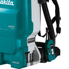 Aspirador de Pó Costal à Bateria 36V HEPA AWS Bluetooth com Mangueira DVC665Z Makita