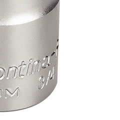 Soquete Sextavado 21mm 3/4'' Cromado Acabamento Tramontina PRO