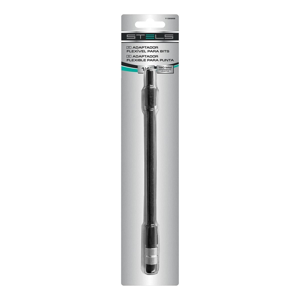 Extensão Flexível Para Bits Cromo Vanádio Encaixe 1/4'' 190mm Com Anel Giratório E Suporte Magnético