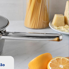 Panela Tramontina Allegra Aço Inox Fundo Triplo 20 cm 2,7 L Indução