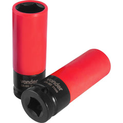 Soquete Sextavado Impacto Encaixe 1/2" 21mm Vonder