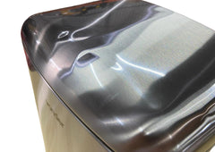 Lixeira Retangular com Amassados 12 Litros Inox Cinza Outlet