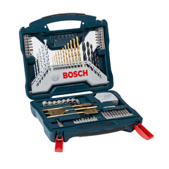Kit De Pontas E Brocas Em Titânio Bosch X-Line 70 Peças