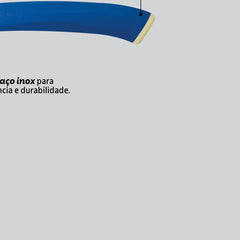 Faca Para Tomate Tramontina Felice Aço Inox 3 Polegadas Cabo Polipropileno Azul Fio Microsserrilhado