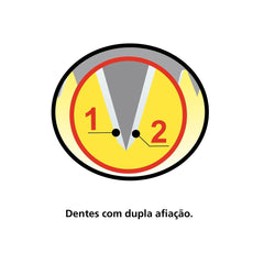 Serrote Para Poda Tramontina Master Supercut 14'' 6 Dentes Por Polegada Aço Carbono Com Afiação Tripla E Cabo De Madeira