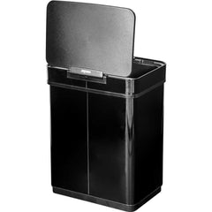 Lixeira Retangular 50L Preta Com Sensor Infravermelho Aço Inox Vonder 6356050000