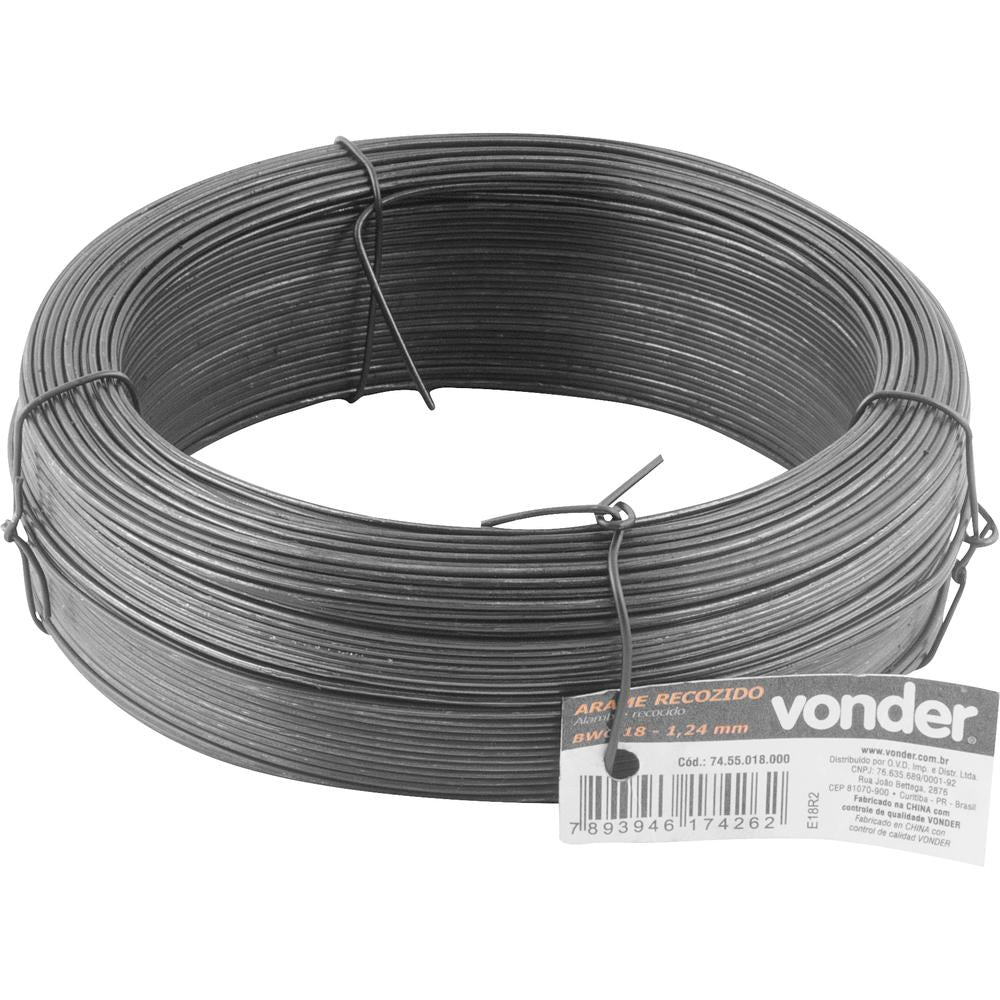 Arame Recozido Bwg 18 Rolo com 1 Kg Vonder