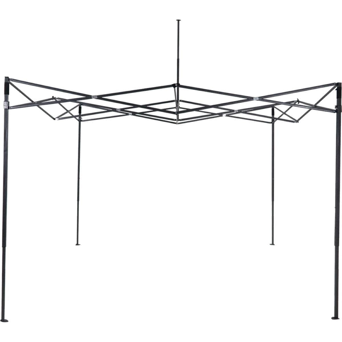 Tenda Gazebo Dobrável Pagoda 3m x 3m Preta Bel Proteção Solar FPS 60 Estrutura Aço Epóxi - Guimepa