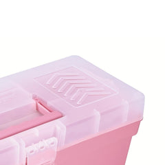Caixa Plástica 17'' 10kg Capacidade Trava Cadeado Bandeja Removível Durável Tramontina