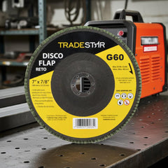 Disco Flap 180 mm G60 Fibra Reto Aço Tradestar