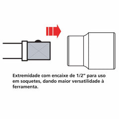 Chave Roda Cruz Tramontina PRO 1/2'' 17x19x21mm