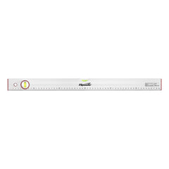 Nível de Alumínio Escala Graduada 600mm (24'') 2 Bolhas Precisão Profissional Sparta 3510655