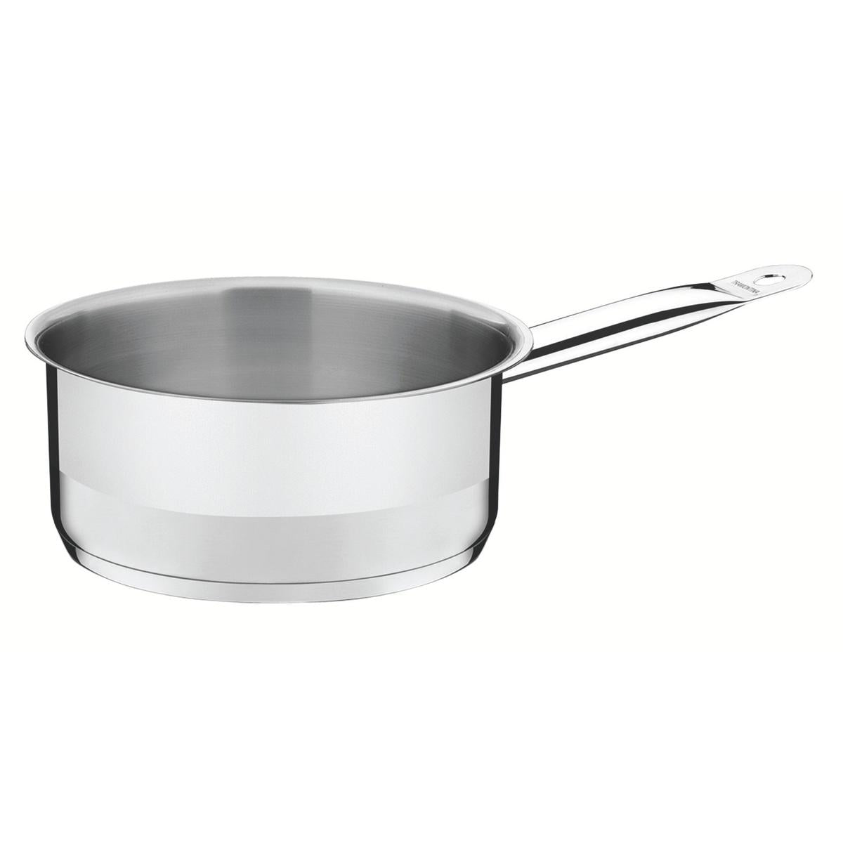 Panela Profissional Aço Inox 16 Cm 1,3 Litros Fundo Triplo Sem Tampa