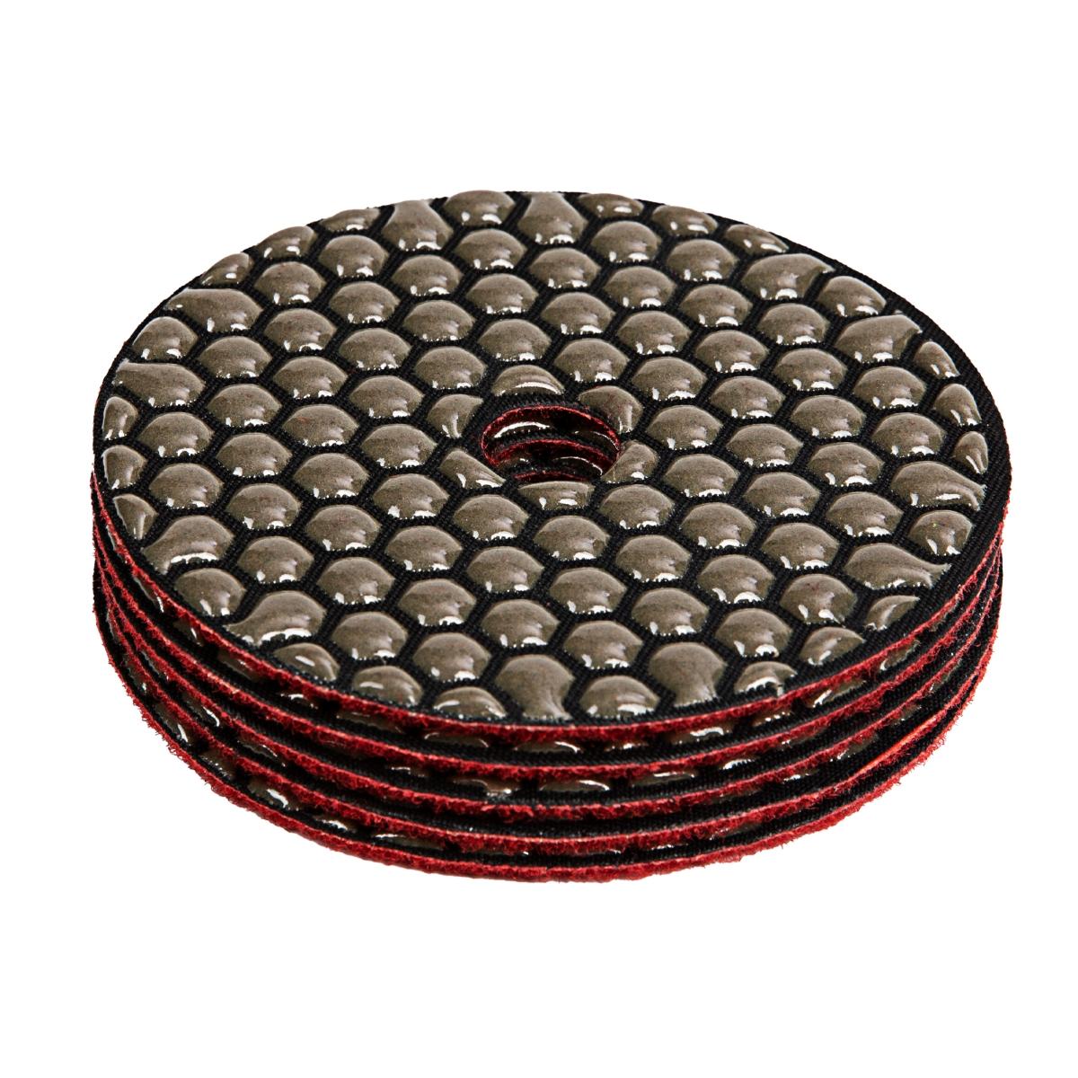 Disco Diamantado Flexível Lixamento Seco 100mm 200 Grãos 5 Peças MTX 735029