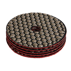 Disco Diamantado Flexível Lixamento Seco 100mm 200 Grãos 5 Peças MTX 735029