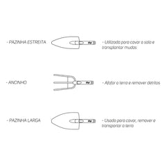 Kit Jardinagem Manual WAP GKJM01 3 Acessórios