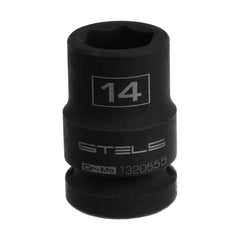 Soquete De Impacto 1/2'' Sextavado Cromo Molibdênio 14mm Stels Resistente