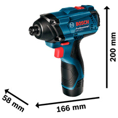 Chave De Impacto Bosch Gdr 120-Li 12V 2 Baterias E Maleta