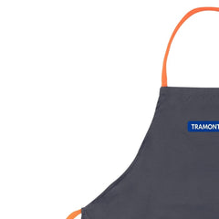 Avental Poliéster Cinza Para Jardinagem 2 Bolsos Ajustável Cintura Proteção e Conforto Tramontina