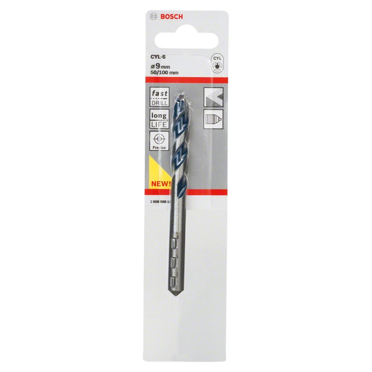 Broca Para Concreto Bosch Cyl-5 Ø9 X 50 X 100 mm