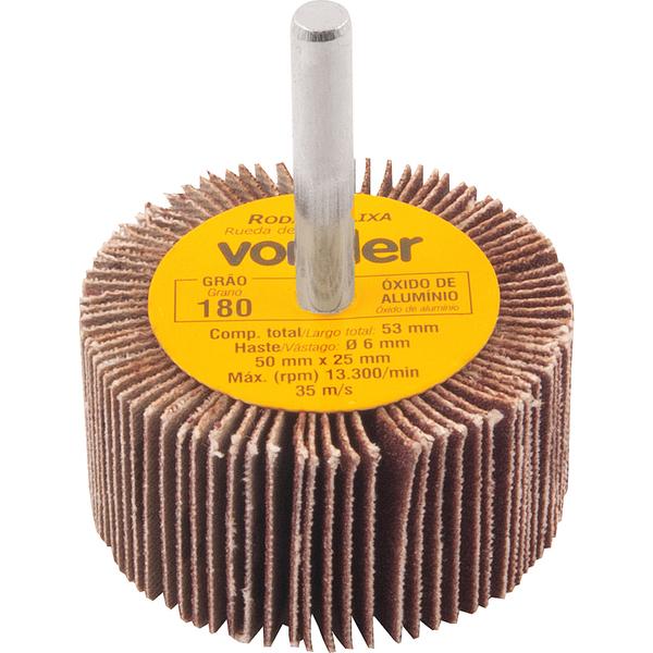 Roda de Lixa 50x25mm com Haste G180 Vonder