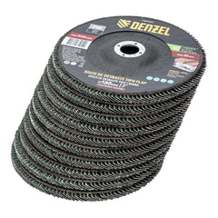 Disco Desbaste Tipo Flap Carboneto de Silício Grão 40 180mm 22,2mm Denzel 7407355 Para Esmerilhadeira