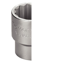 Soquete Estriado 38mm 3/4'' Aço Cromo Vanádio Tramontina PRO Durável e Resistente