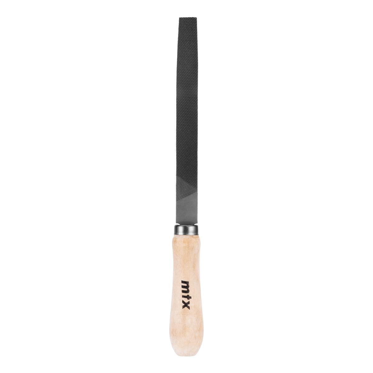 Lima Chata Bastarda 6Pol 150mm Cabo Madeira Aço Carbono MTX 1623455 - Guimepa