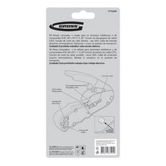Alicate Crimpador RJ11/12 RJ45 Emborrachado Aço SK5 Decapador Cortador Gross