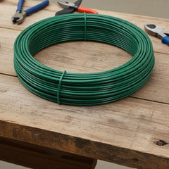 Arame Revestido PVC BWG16 Verde 1 Kg Tradestar