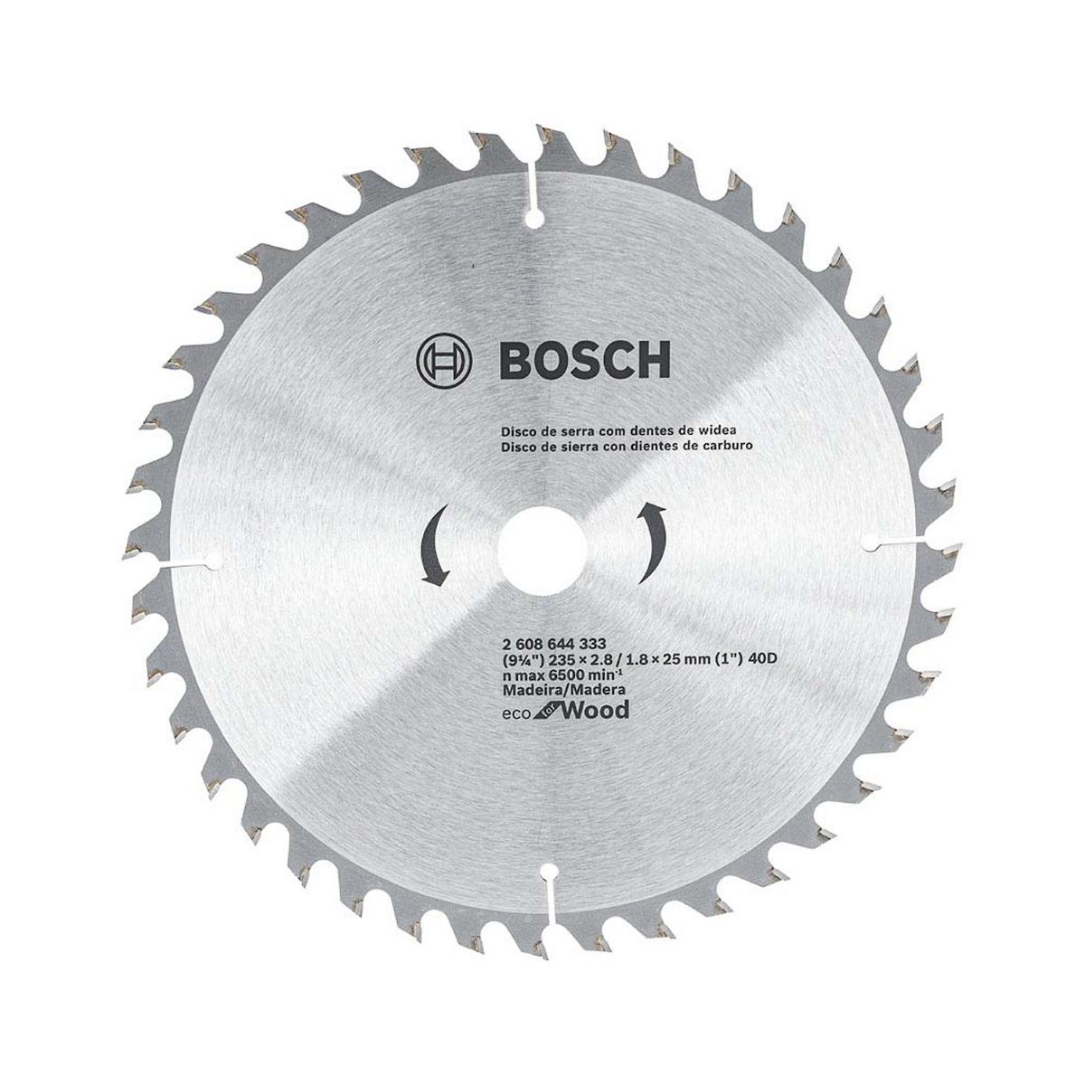 Disco Serra Circular Bosch Ecoline Ø235X25mm 40D