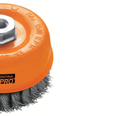 Escova Tipo Copa Arame Entrançado 2.1/2'' Tramontina PRO Para Remoção De Ferrugem E Pintura