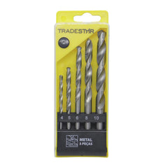 Jogo Broca Metal 4 - 10 mm HSS 5 Peças Tradestar