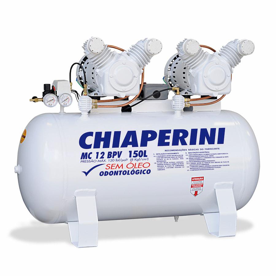 Compressor Odontológico Mono Aberto s/Óleo 150L Chiaperini