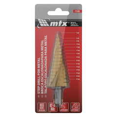 Broca Escalonada 4-32mm Aço Rápido HSS Triangular Nitreto de Titânio 1PC MTX 723599