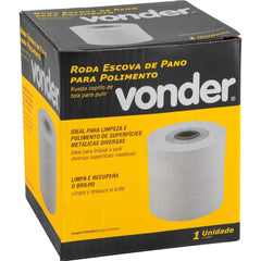 Roda Escova Remoção 100x100mm Furo 19mm 6000Rpm Pano Vonder Pev1380 Limpa e Recupera Brilho