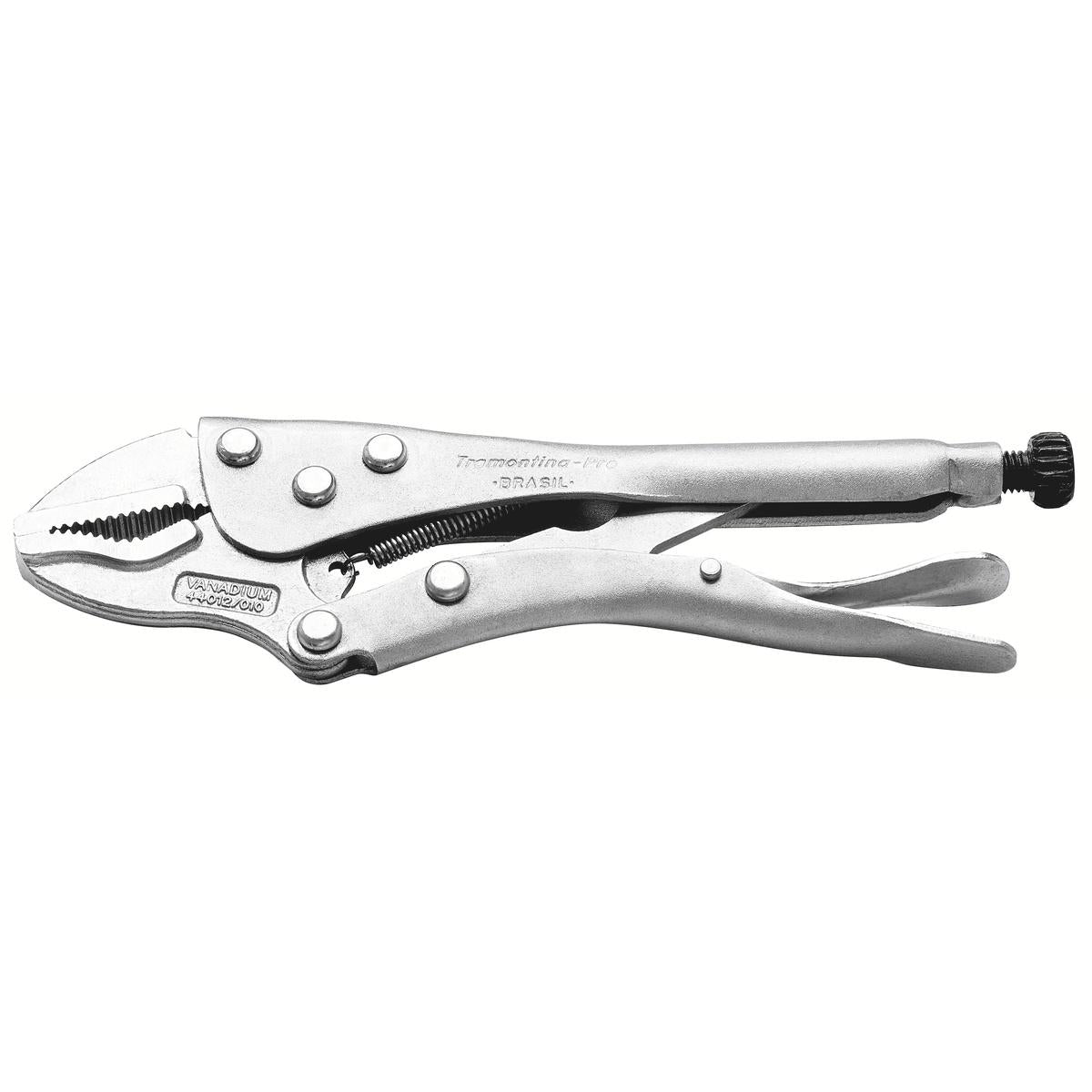 Alicate de Pressão Mordente Triangular 10'' Tramontina PRO Fixação Segura Aço Cromo Vanádio