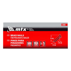 Pinos para Pinador Pneumático 25mm 1,25mm 1mm 5000 Pcs Aço Carbono MTX 576089 Resistência e Proteção