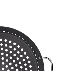 Grelha Tramontina Para Churrasco 30 Cm Alumínio Anodizado Grafite Com Cabo Em Aço Inox Resistente