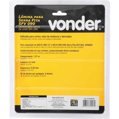 Lamina Para Serra Fita 6 Dentes SFV090 Vonder