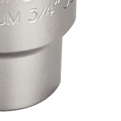 Soquete Estriado 41mm 3/4'' Aço Cromo Vanádio Forjado Forte Acabamento Cromado DIN 3124 Tramontina PRO