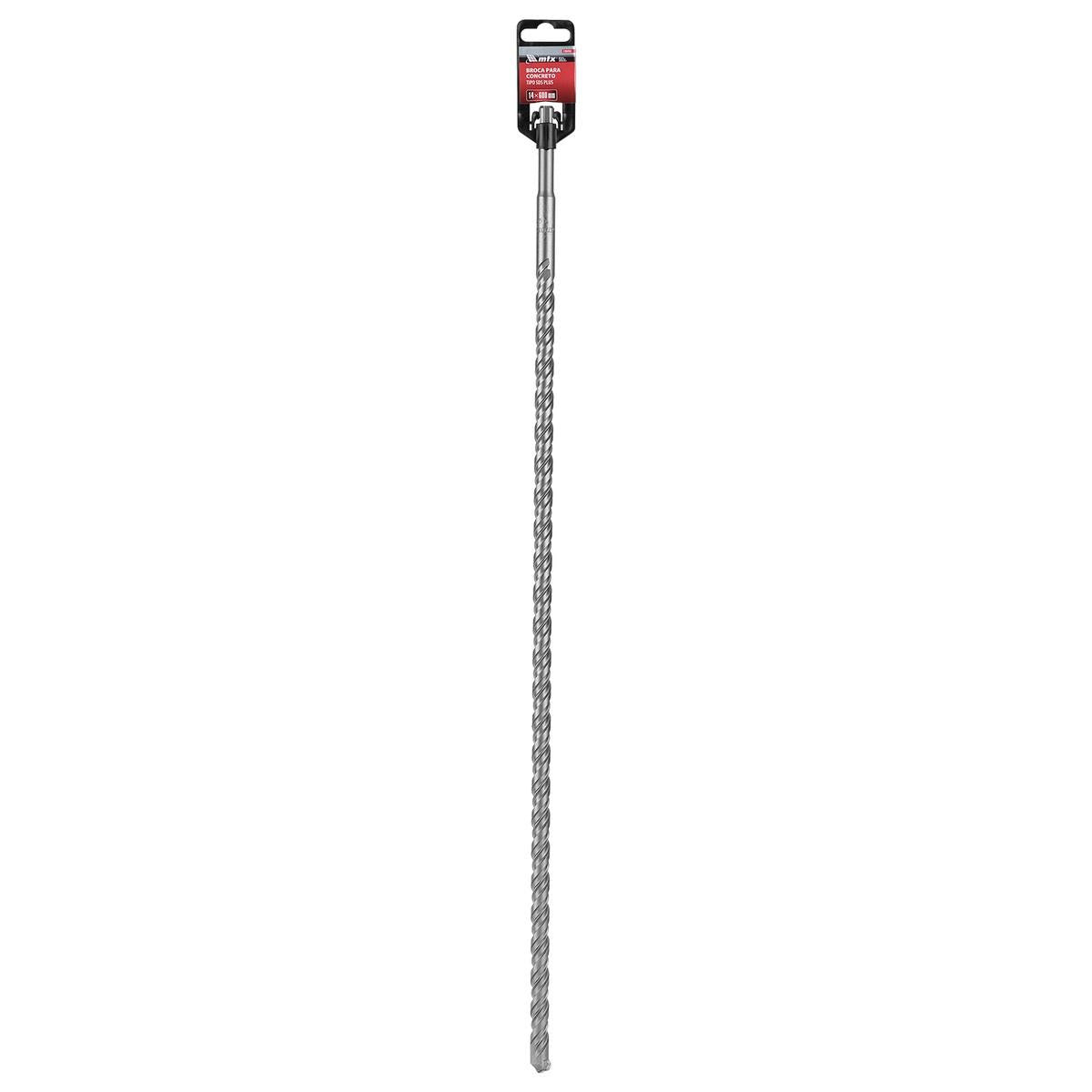 Broca Para Concreto Sds Plus 14 X 600mm Liga Carboneto Tungstênio VK8